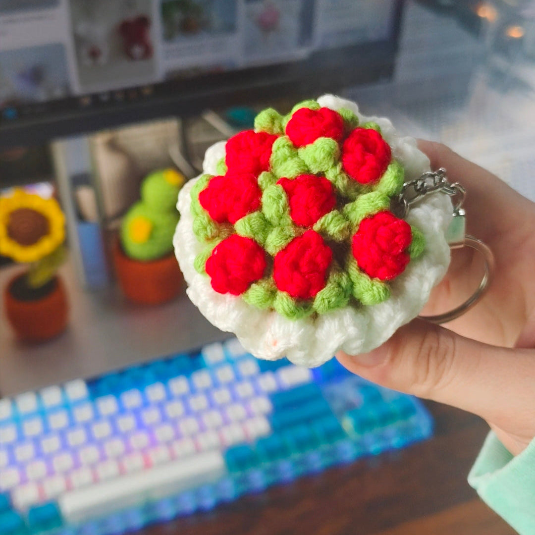 bouquet keychain