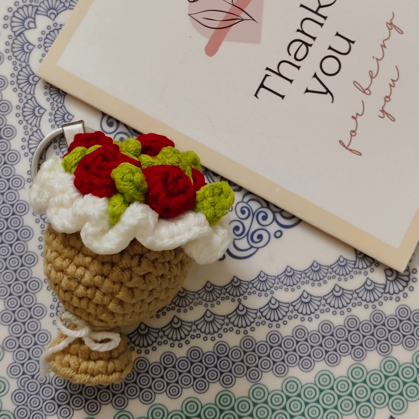 crochet keychain bouquet 5