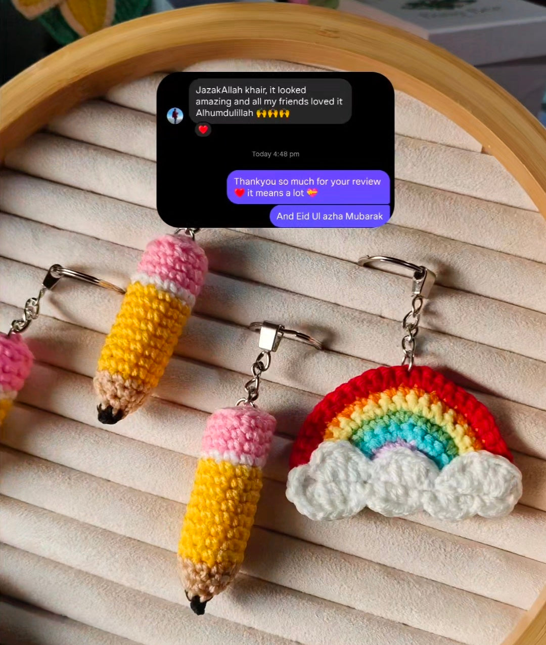 Rainbow keychain