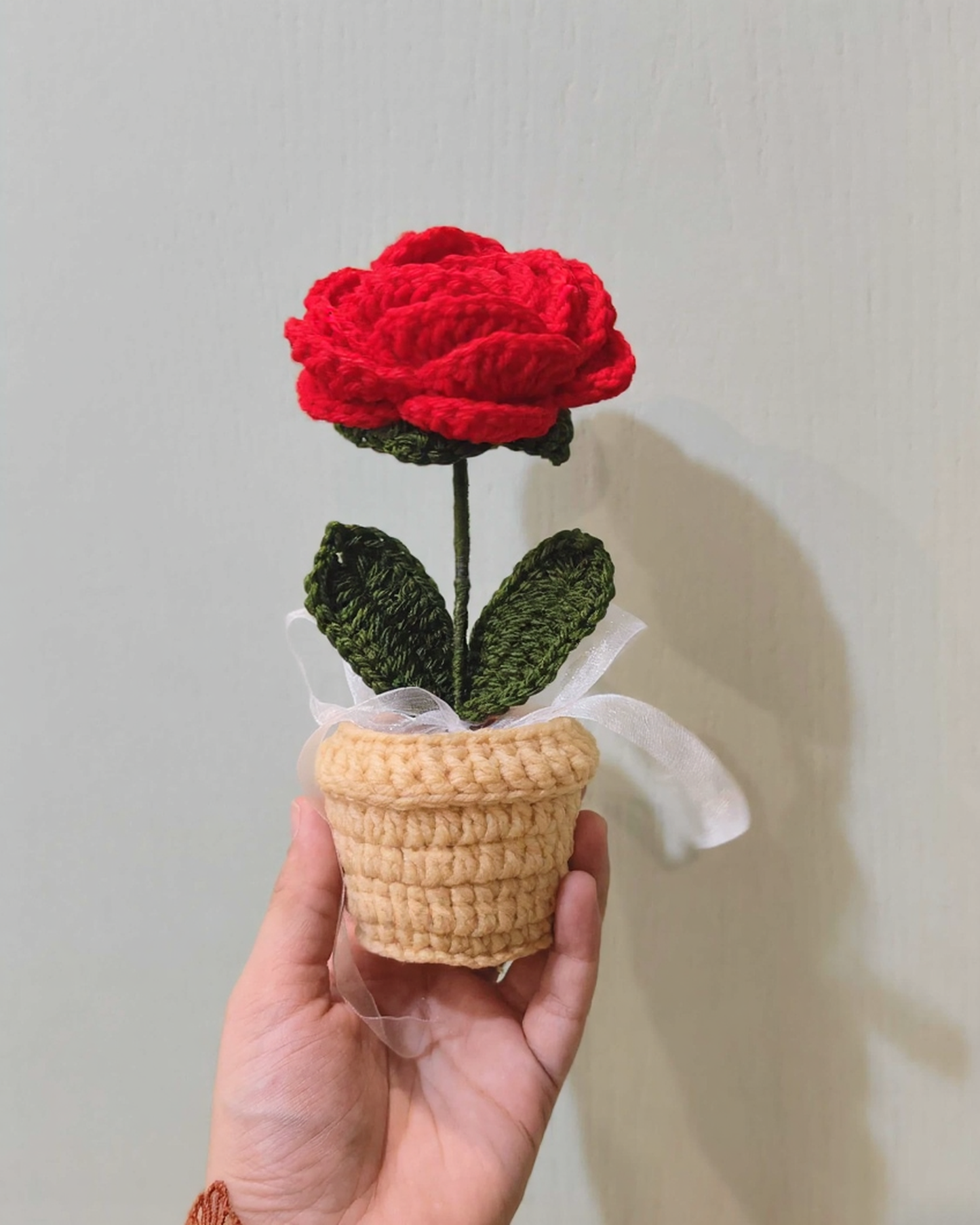 Rose Flower Pot (7 Inches)