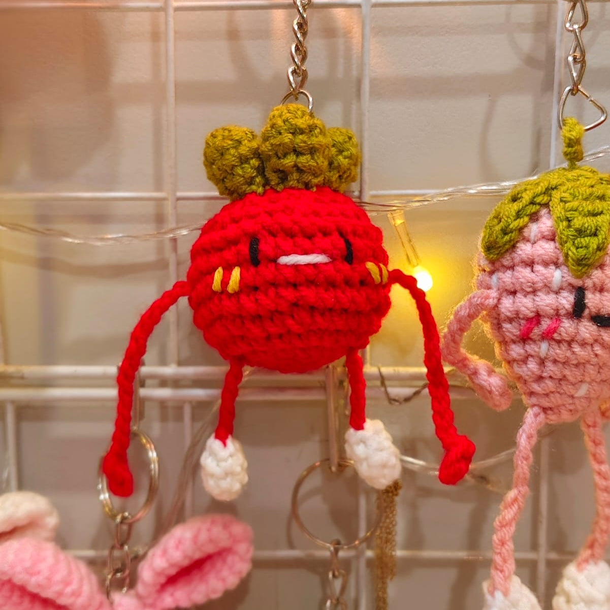 Wiggly Fruity Keychains