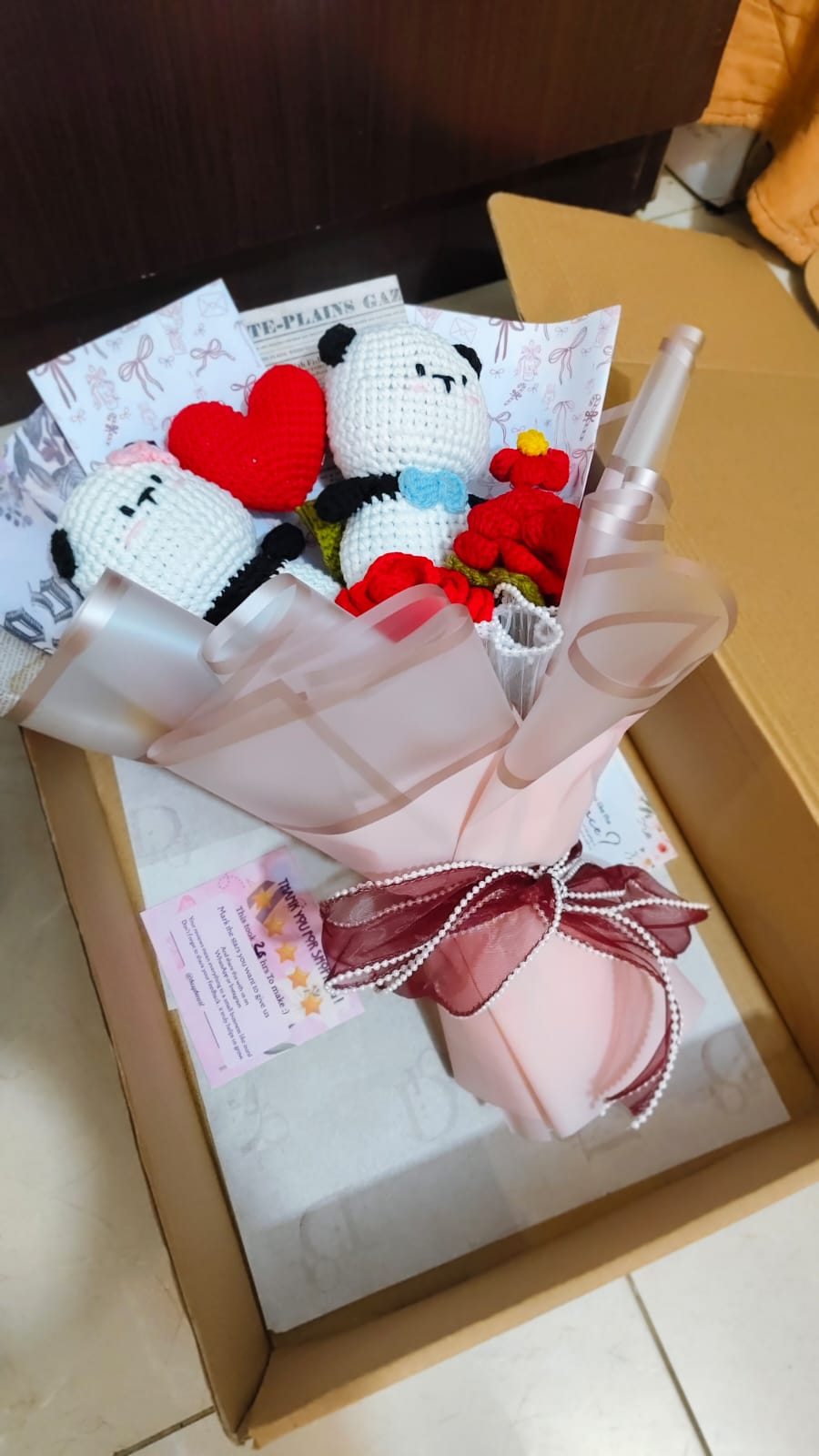 Mr & Mrs Panda Bouquet