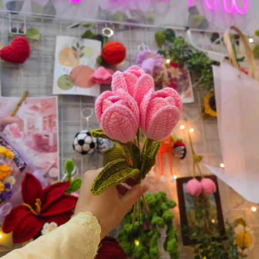 Blooming 3-Tulip Branch