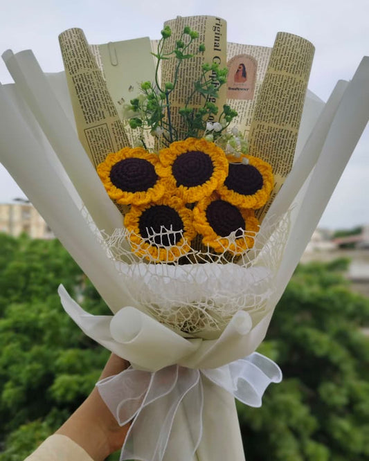Five Sunflowers Bouquet