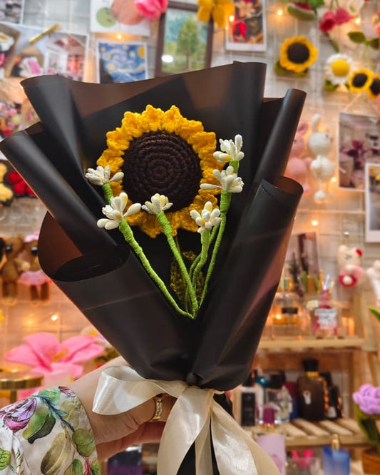 Sunflower with Baby Breaths -  Bouquet