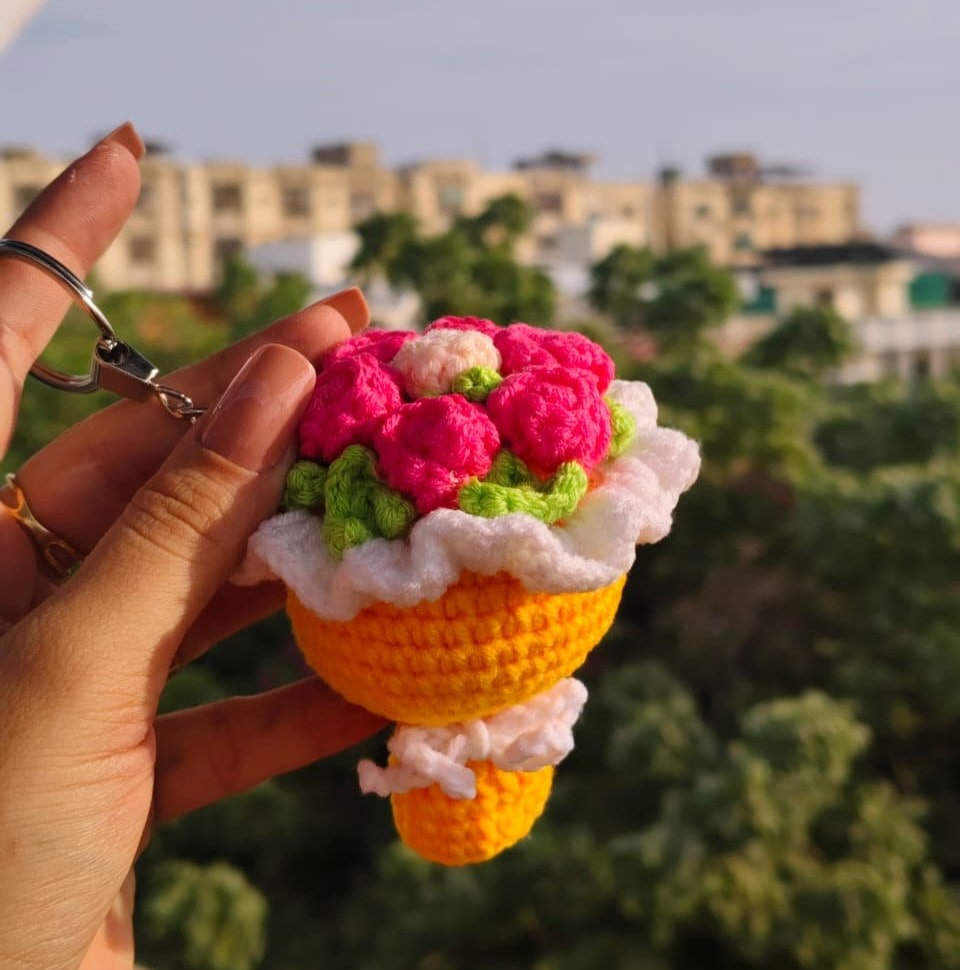 Bouquet Keychain (without name tag)