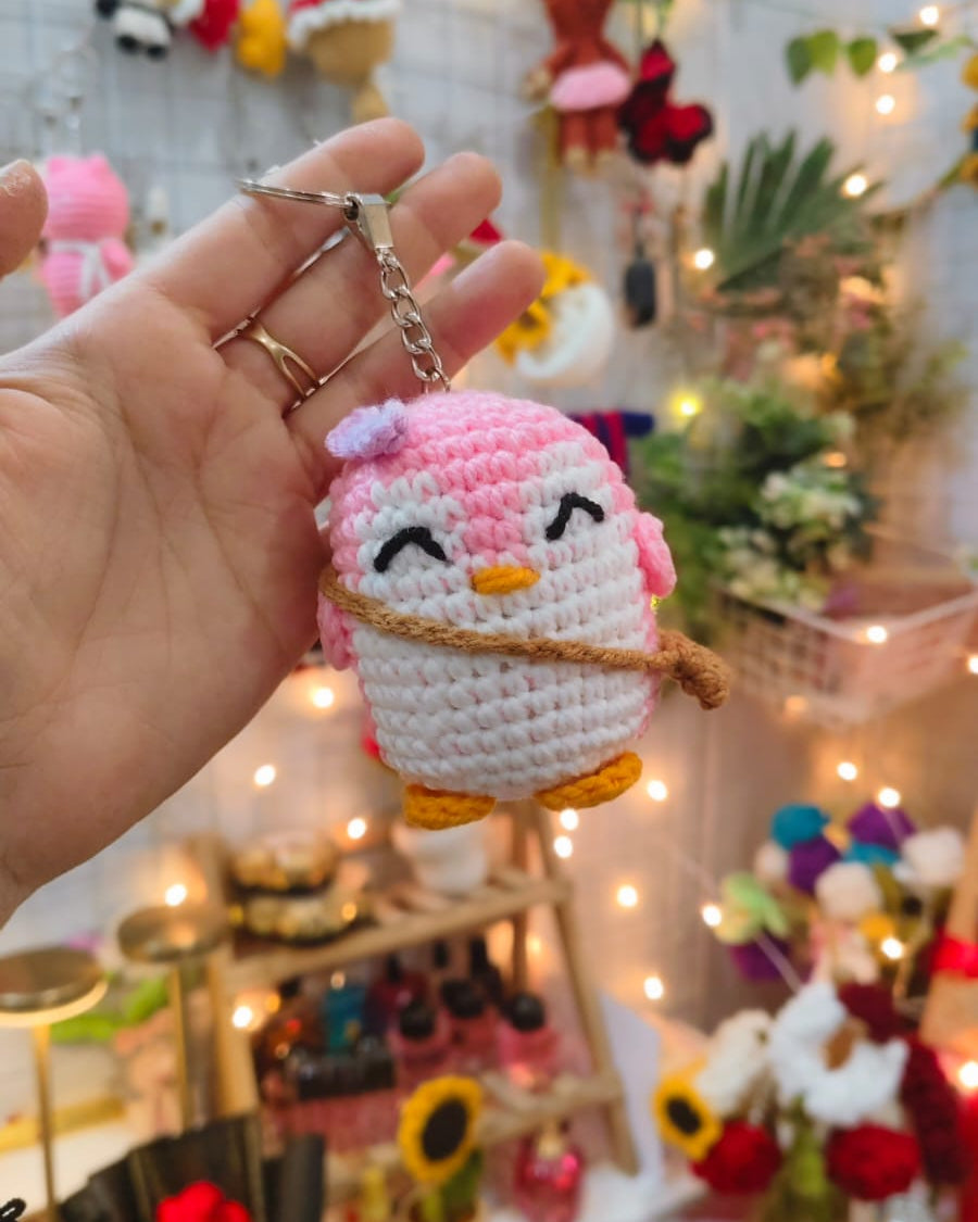 Mini Penguin Keychain