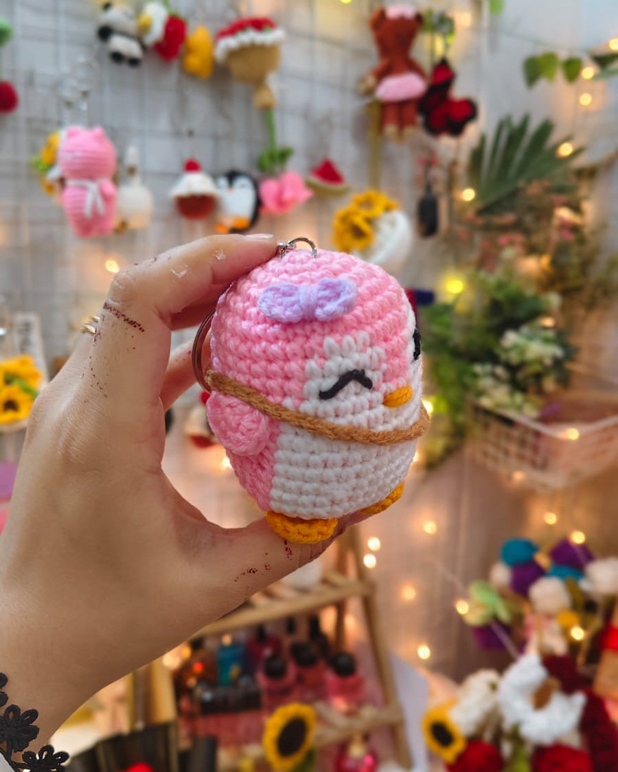 Mini Penguin Keychain