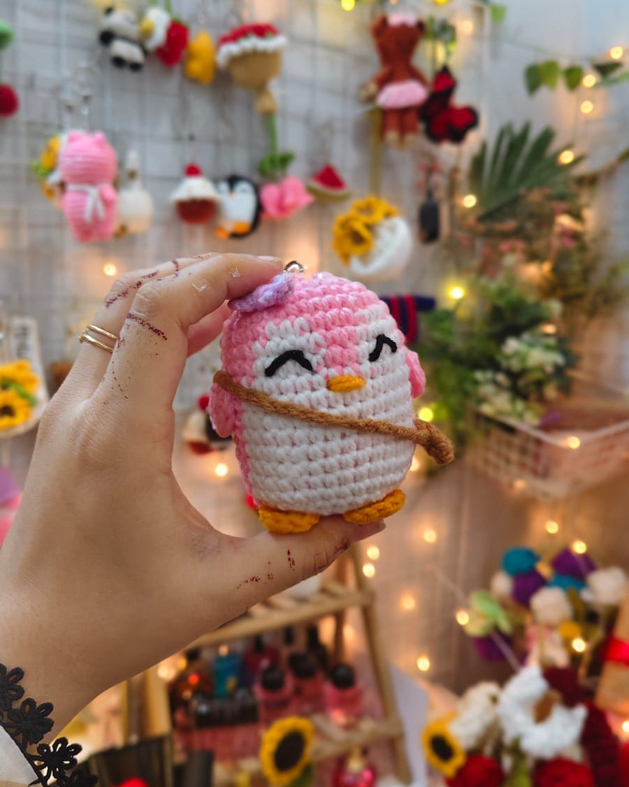 Mini Penguin Keychain