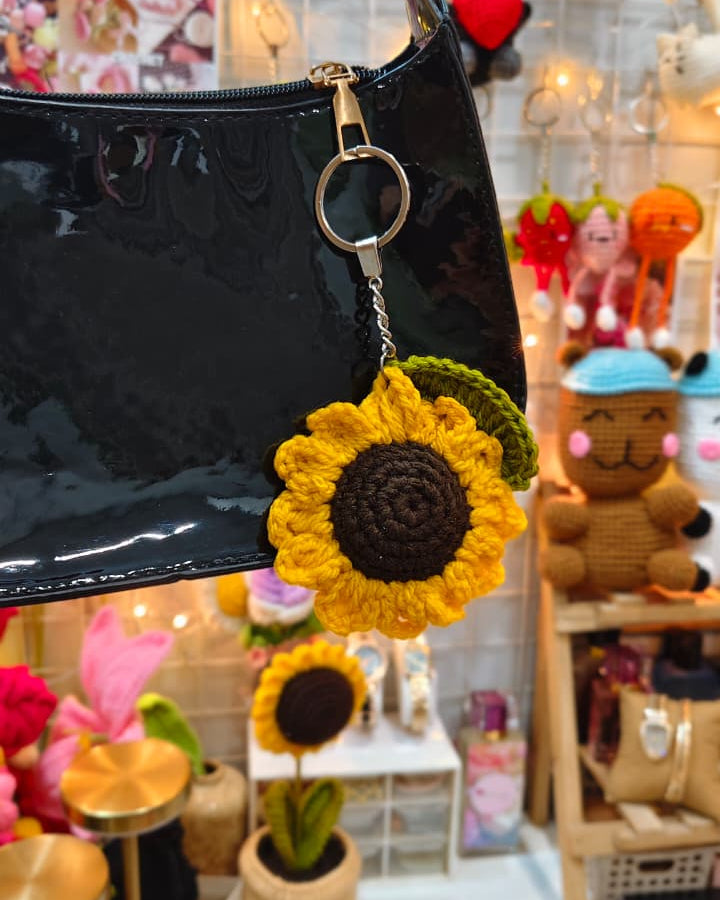 Sunflower Keychain