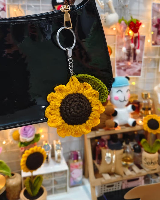 Sunflower Keychain