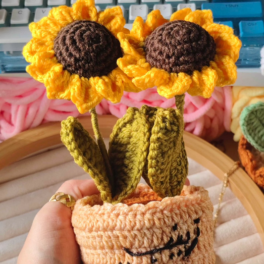 double sunflower with name