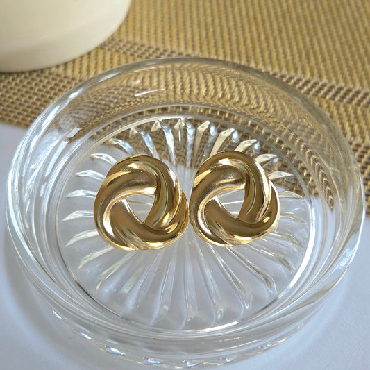 knot stud earrings