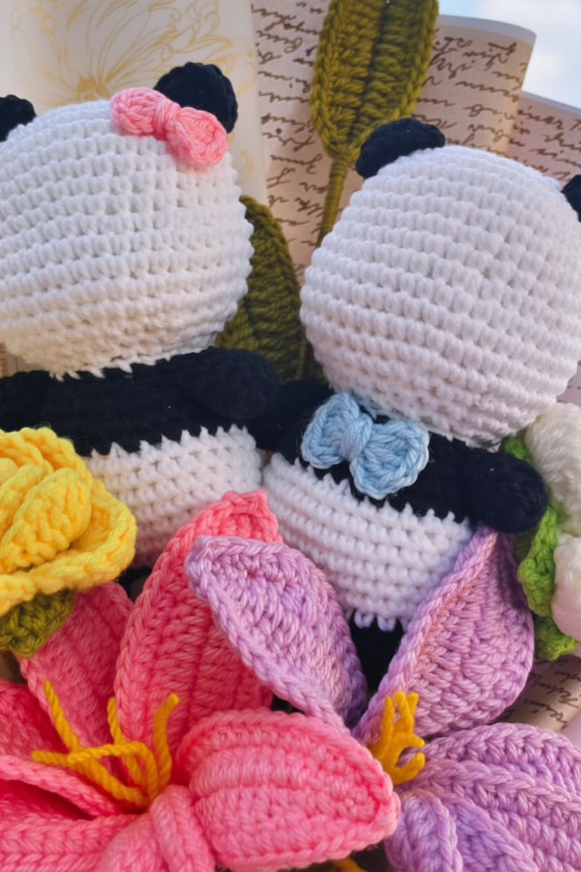 Mr & Mrs Panda Bouquet - Halal version