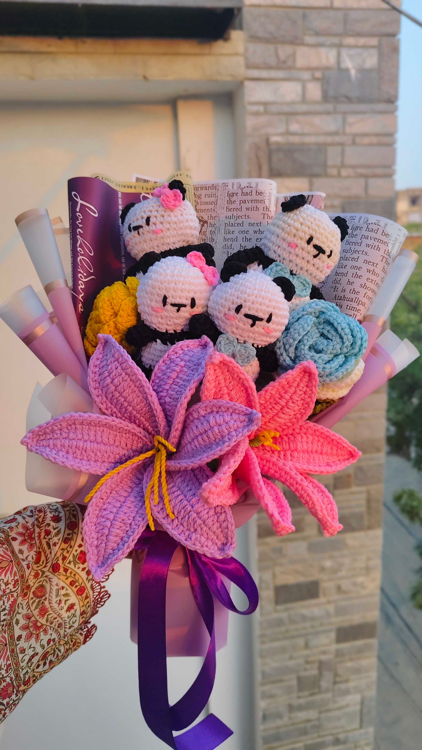 Mr & Mrs Panda Bouquet