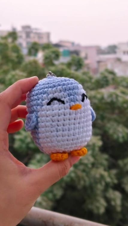 Mini Penguin Keychain