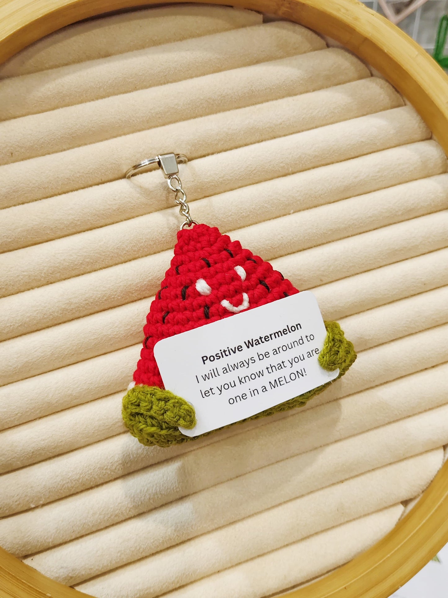 Emotional support Watermelon keychain
