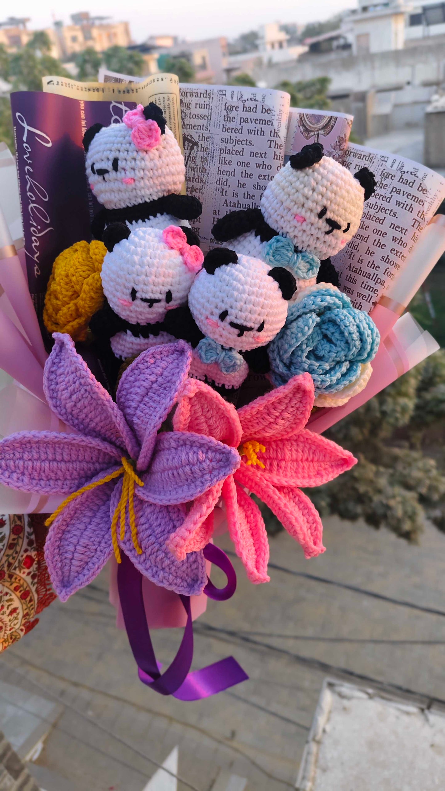Mr & Mrs Panda Bouquet