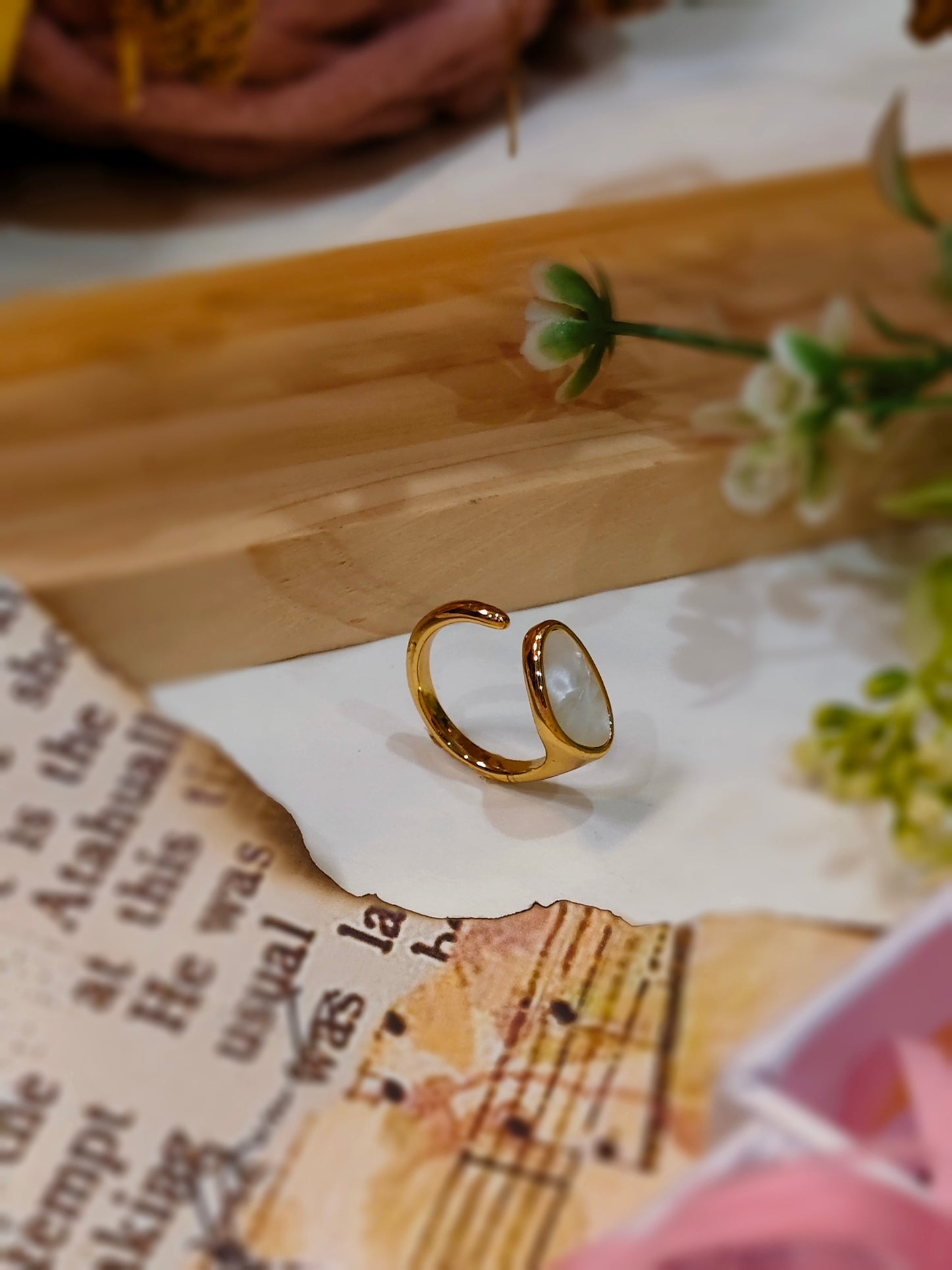 LUNA Marble Ring