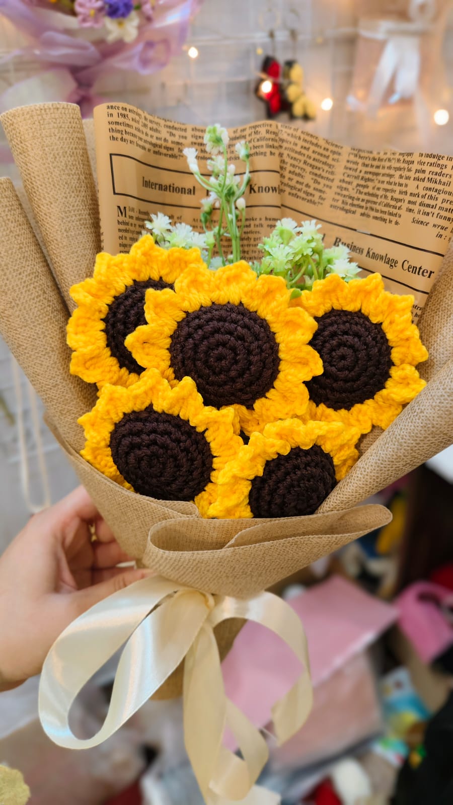 Five Sunflowers Bouquet