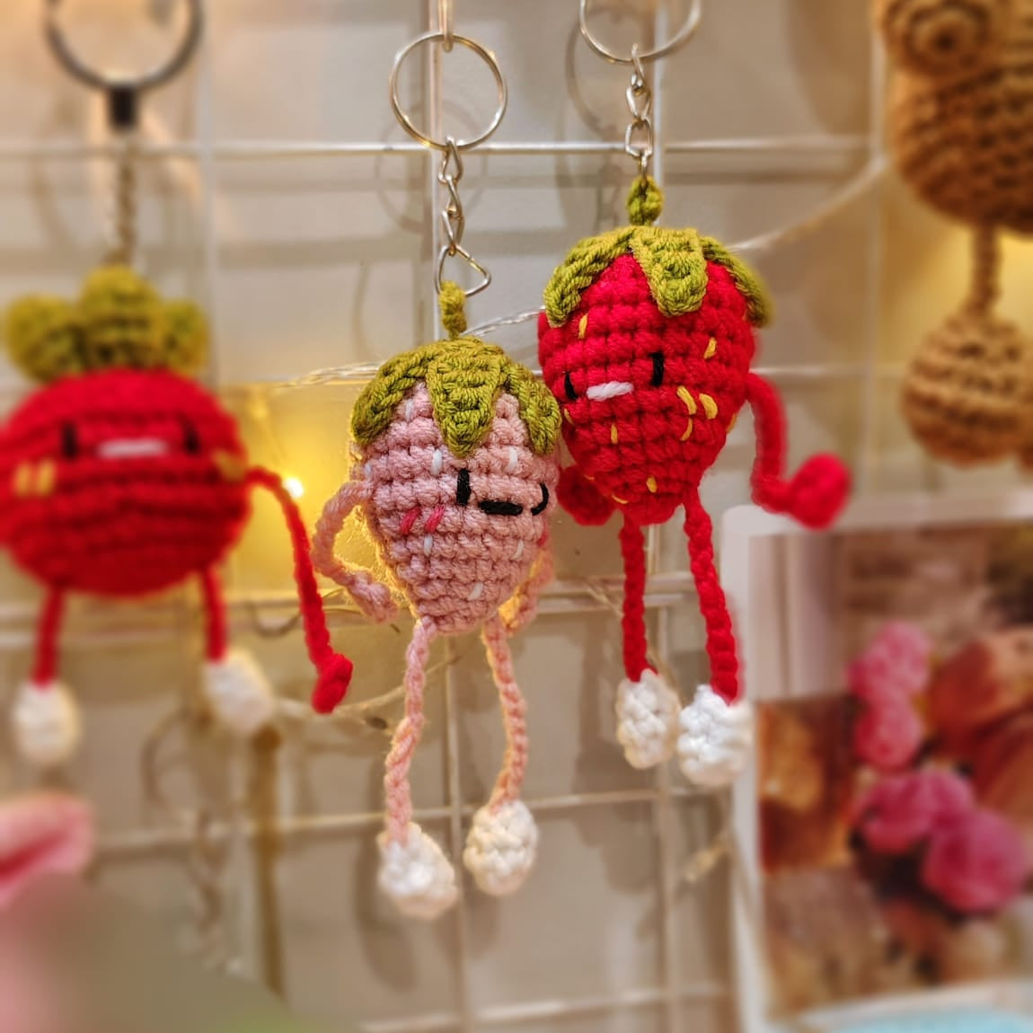 Wiggly Fruity Keychains