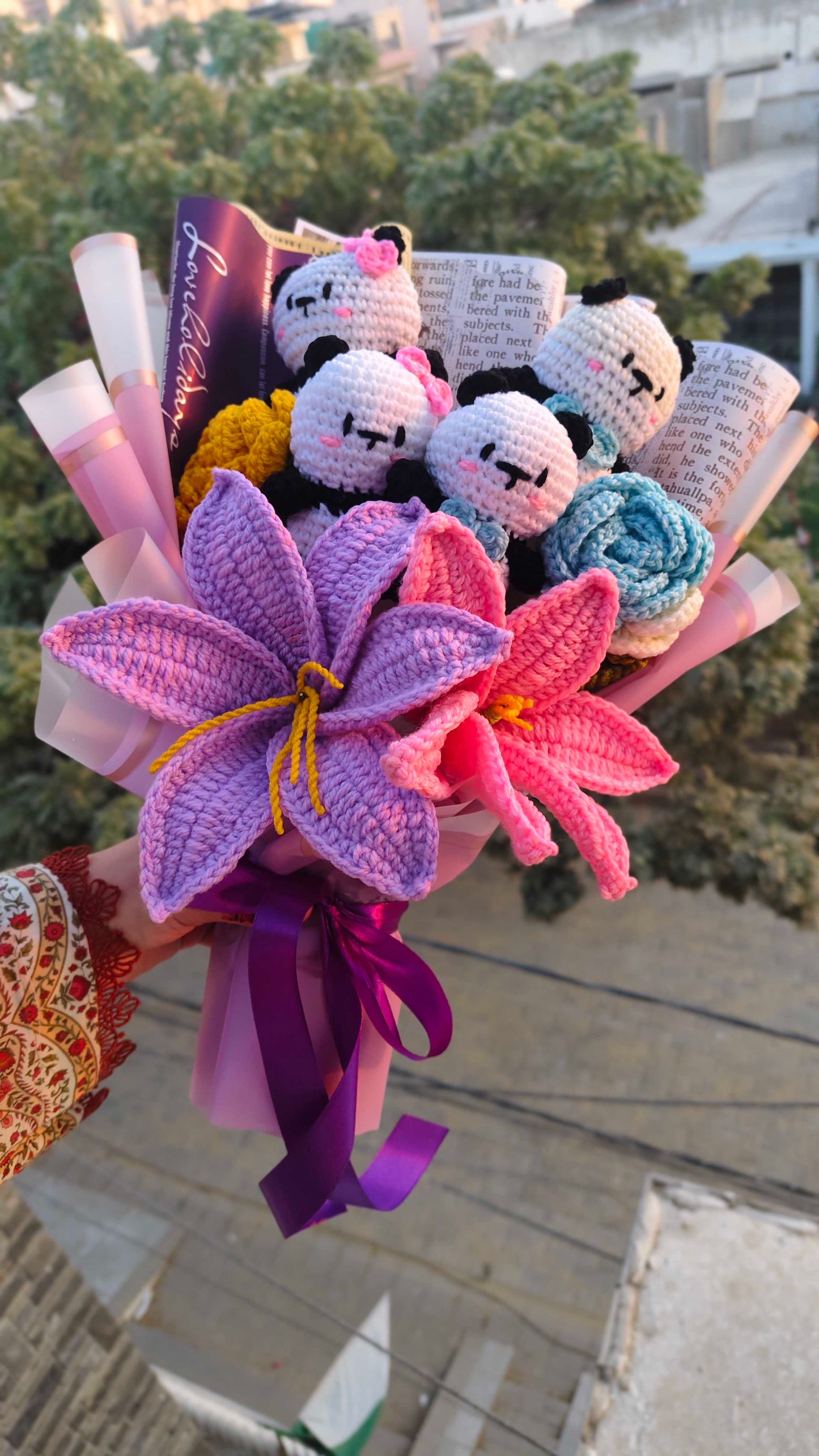 Mr & Mrs Panda Bouquet
