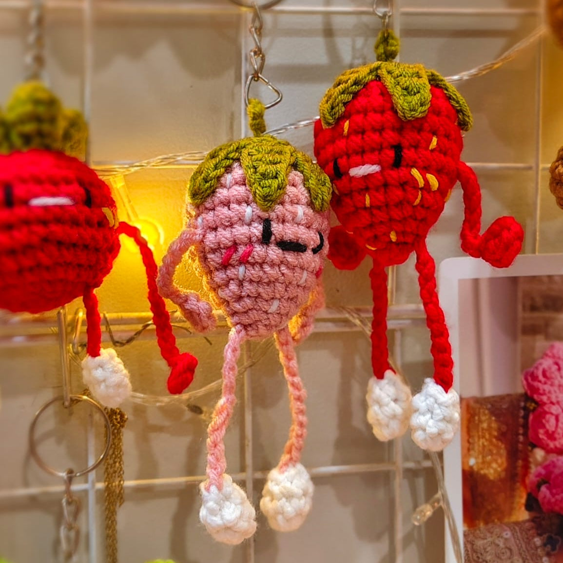 Wiggly Fruity Keychains