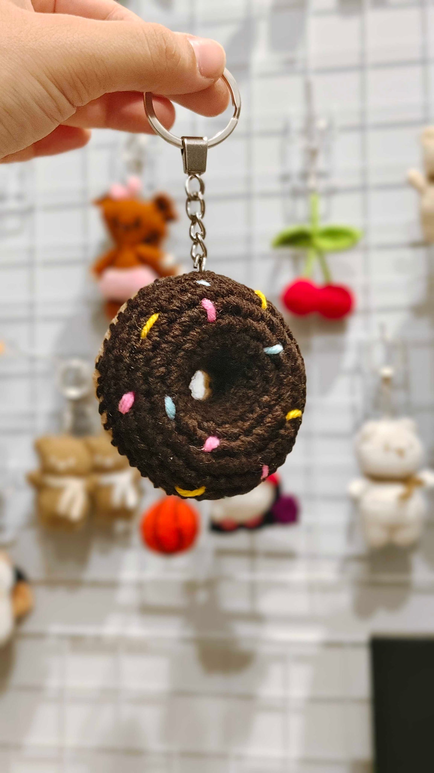 No Calorie chocolate Donut 🍩😉 keychain