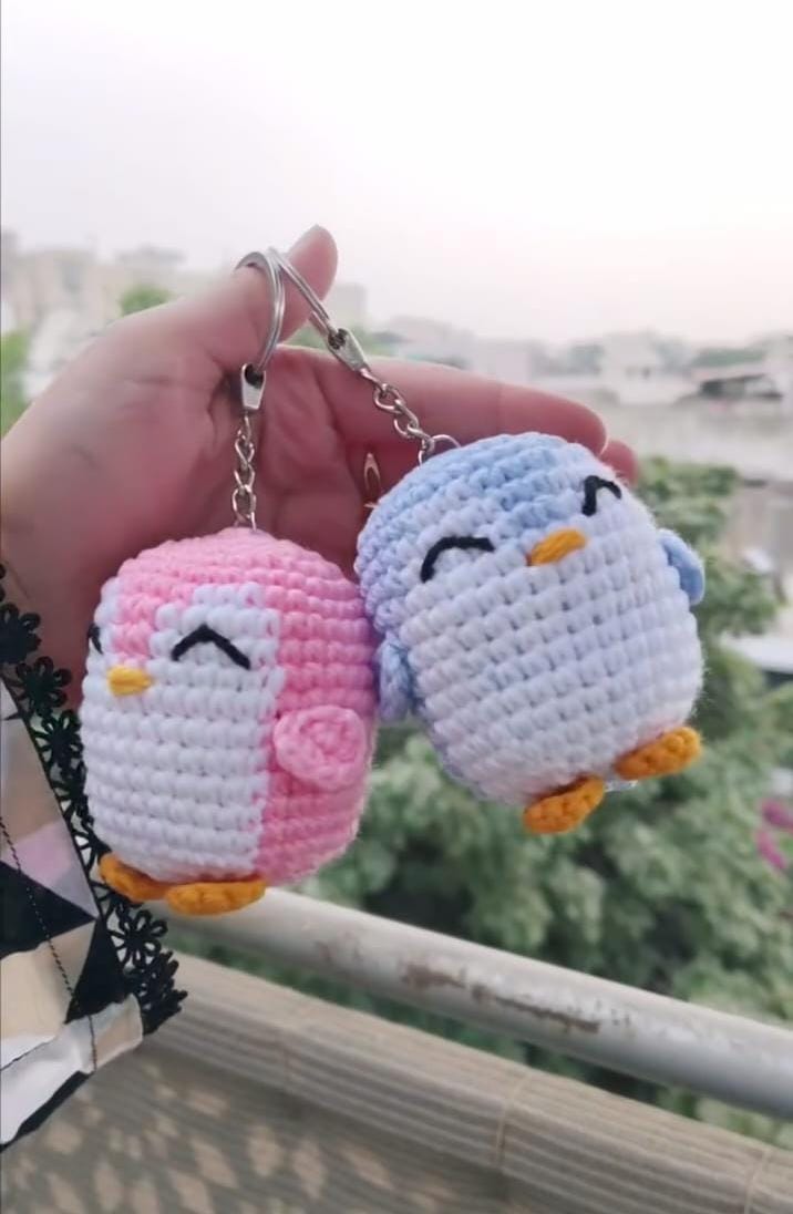 Mini Penguin Keychain