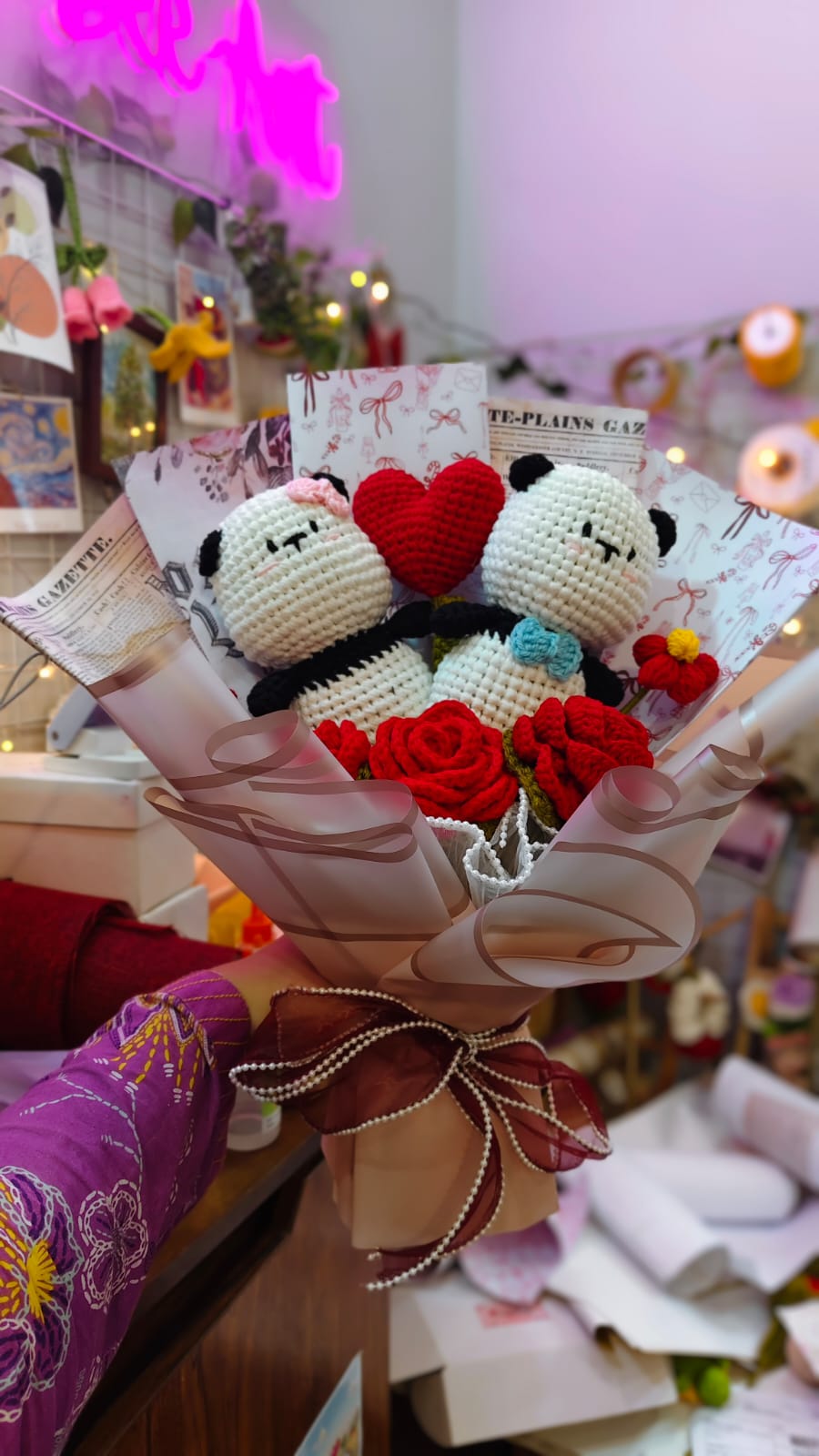 Mr & Mrs Panda Bouquet