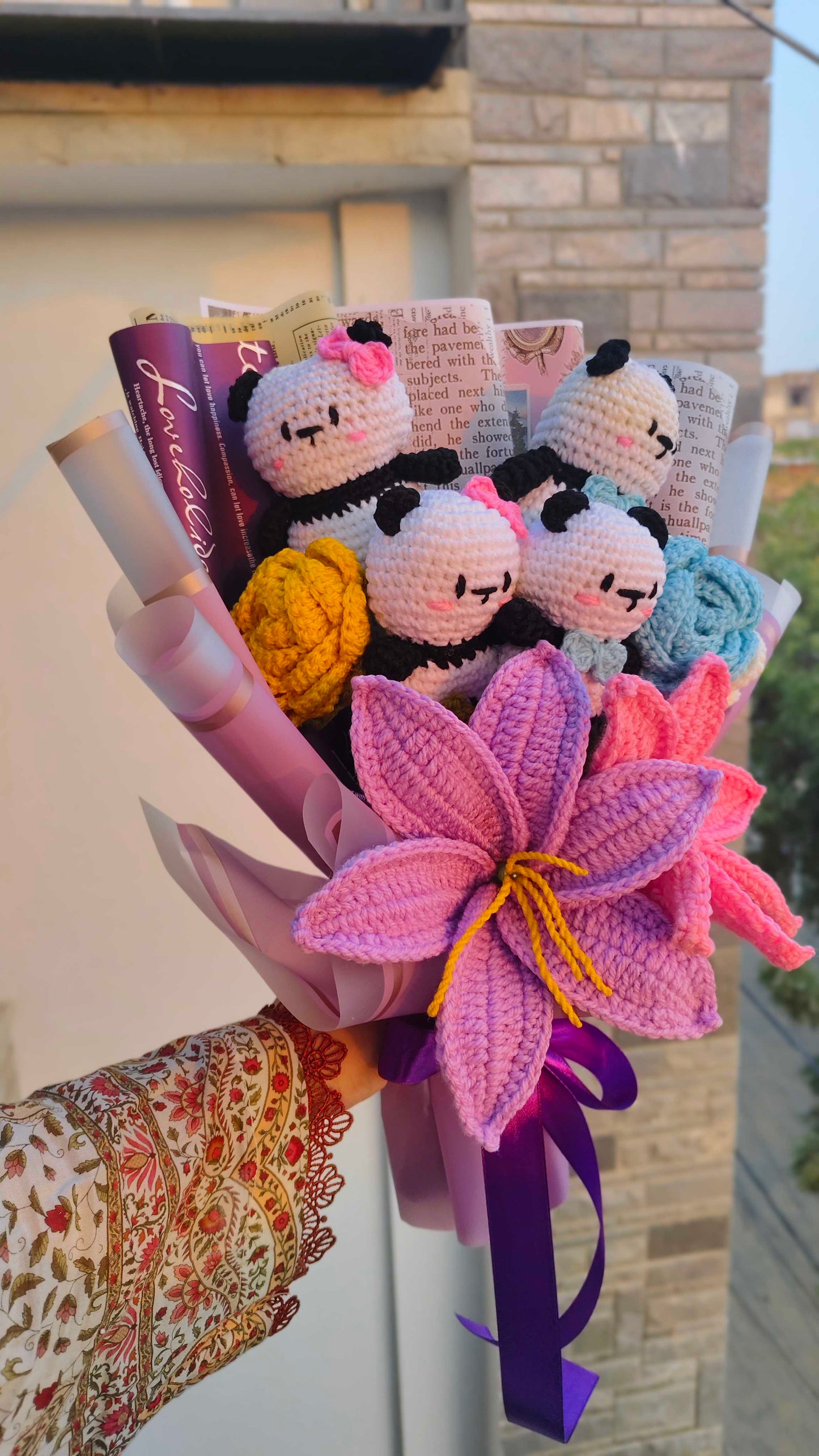 Mr & Mrs Panda Bouquet