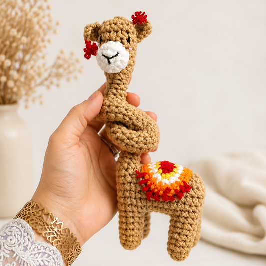 Camel Long-Neck Crochet Doll