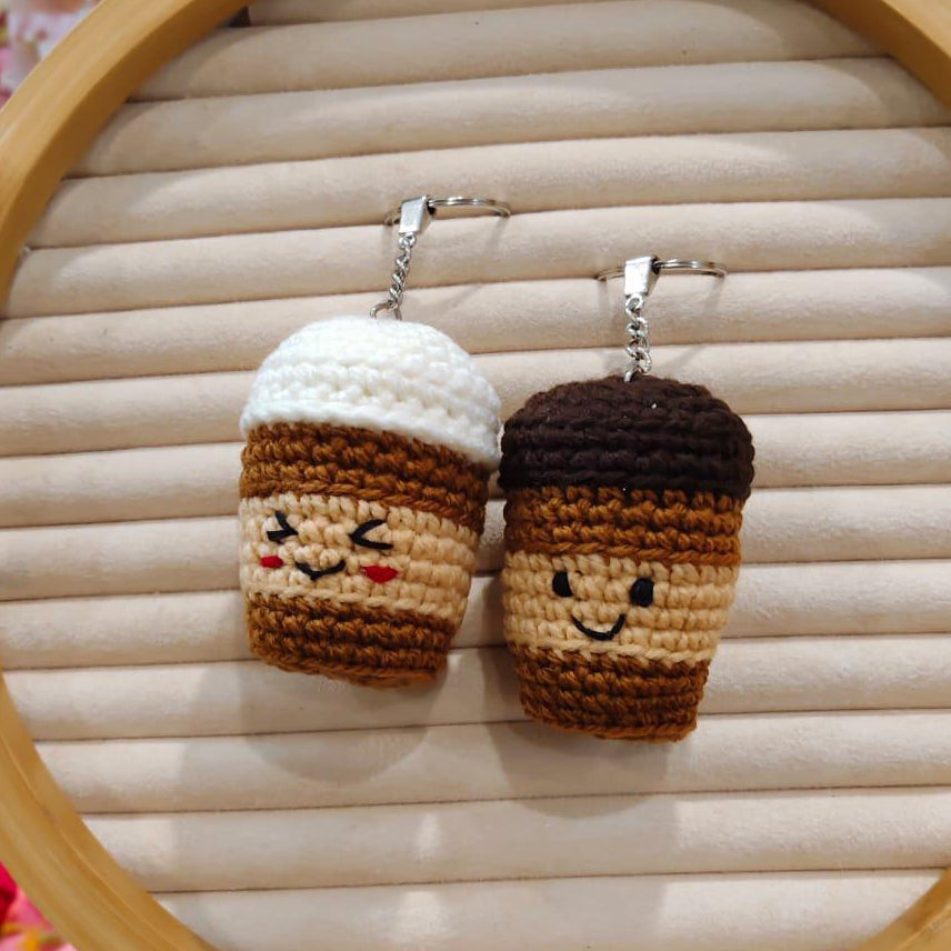 BrewBuddies™ Crochet Coffee - Keychain