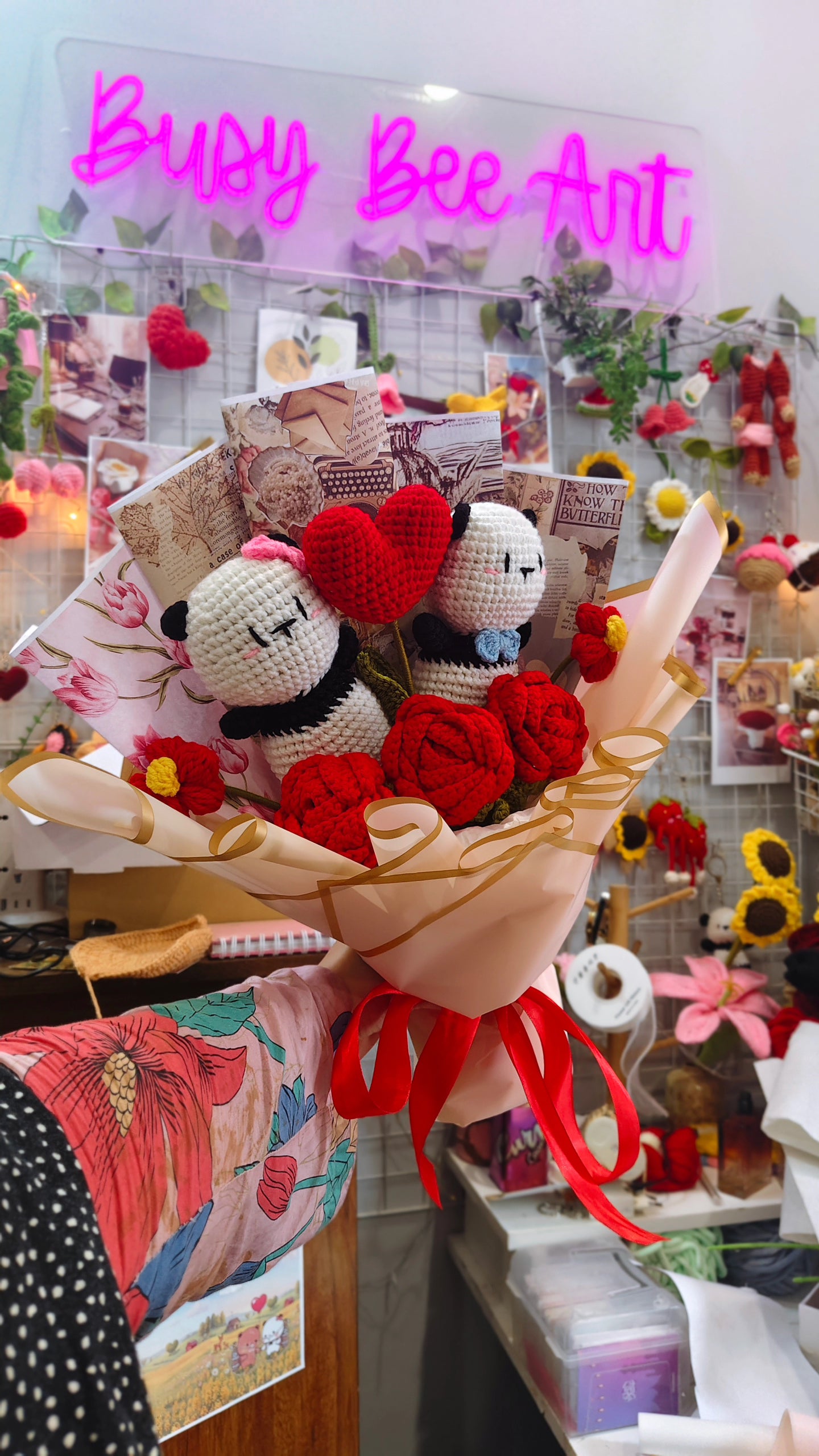 Mr & Mrs Panda Bouquet