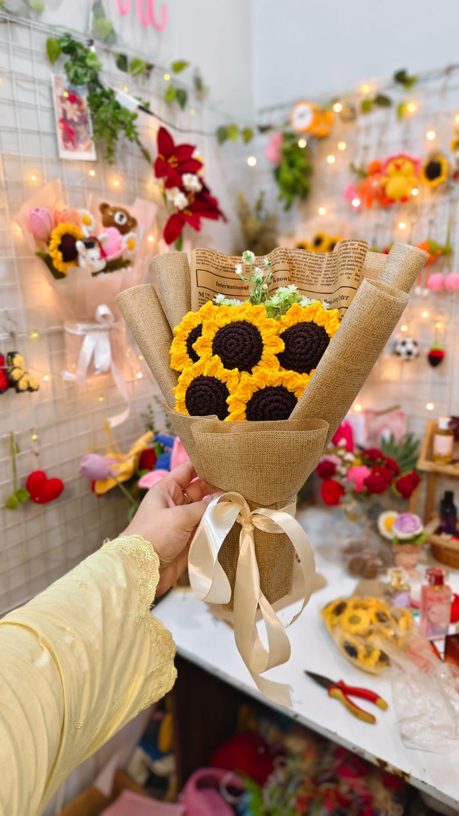 Five Sunflowers Bouquet