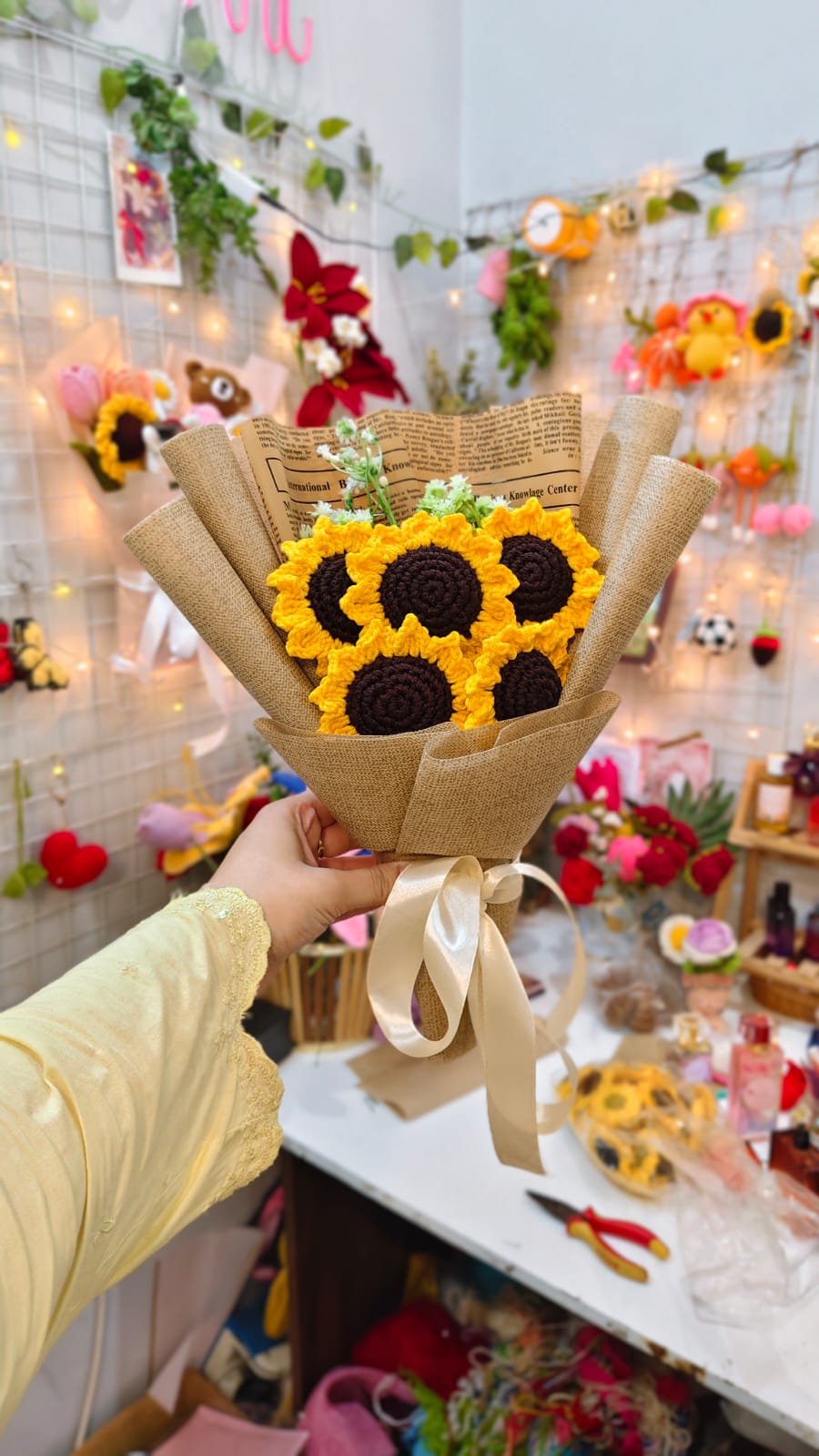 Five Sunflowers Bouquet