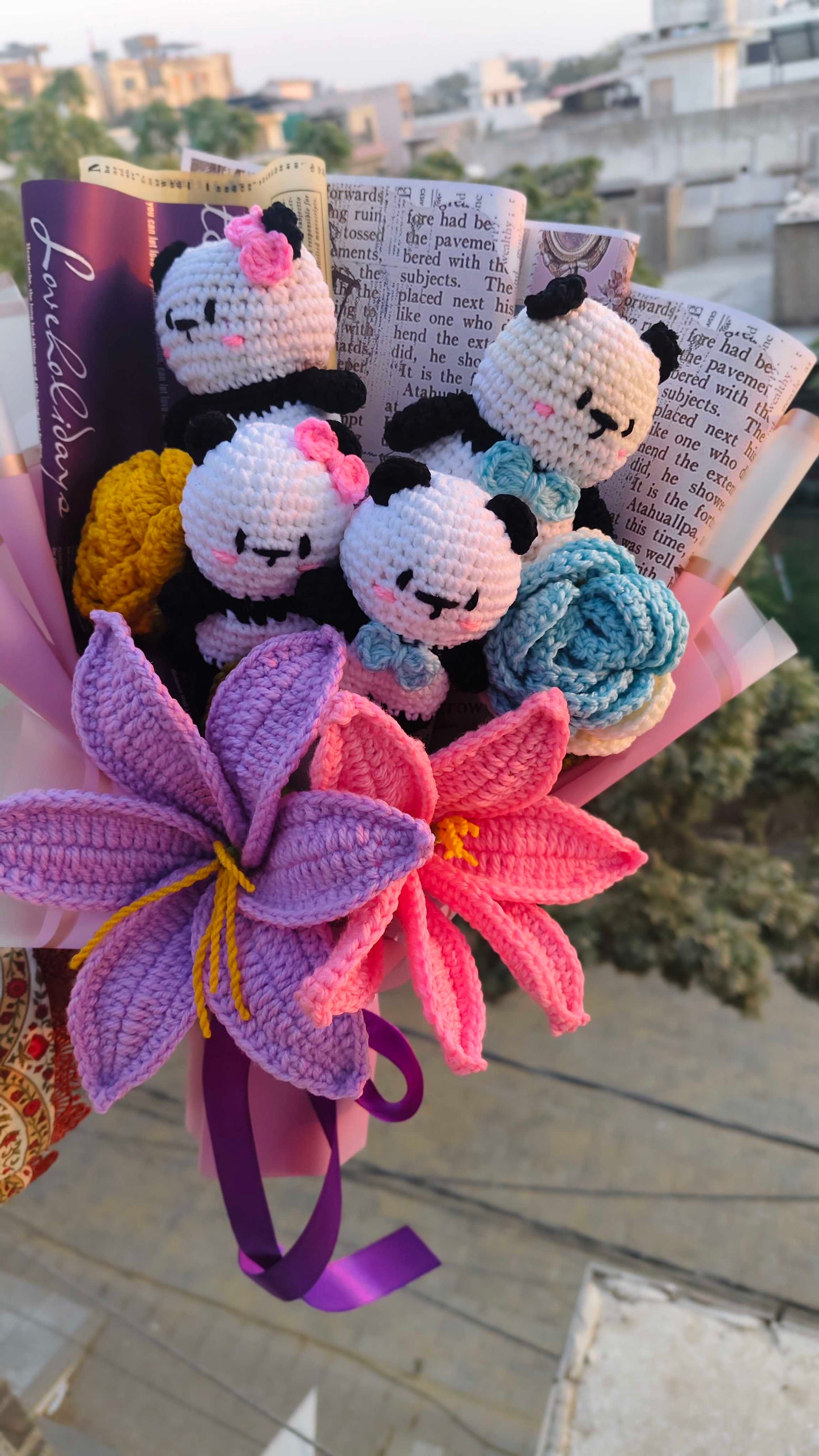 Mr & Mrs Panda Bouquet