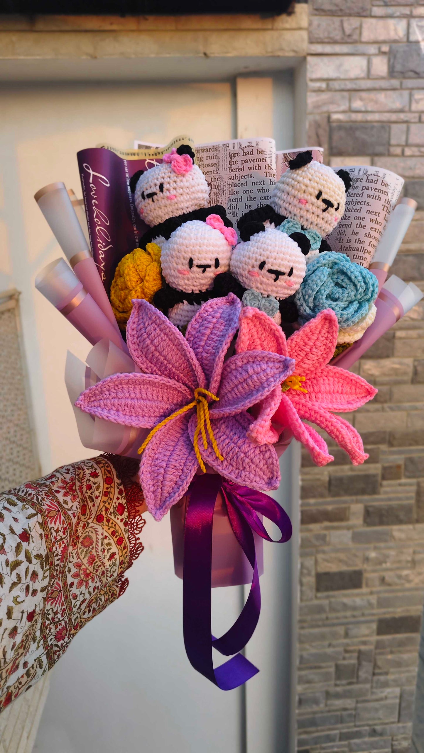 Mr & Mrs Panda Bouquet