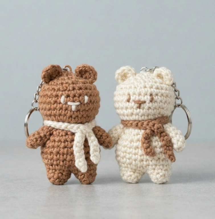 Muffler Bear - Keychain