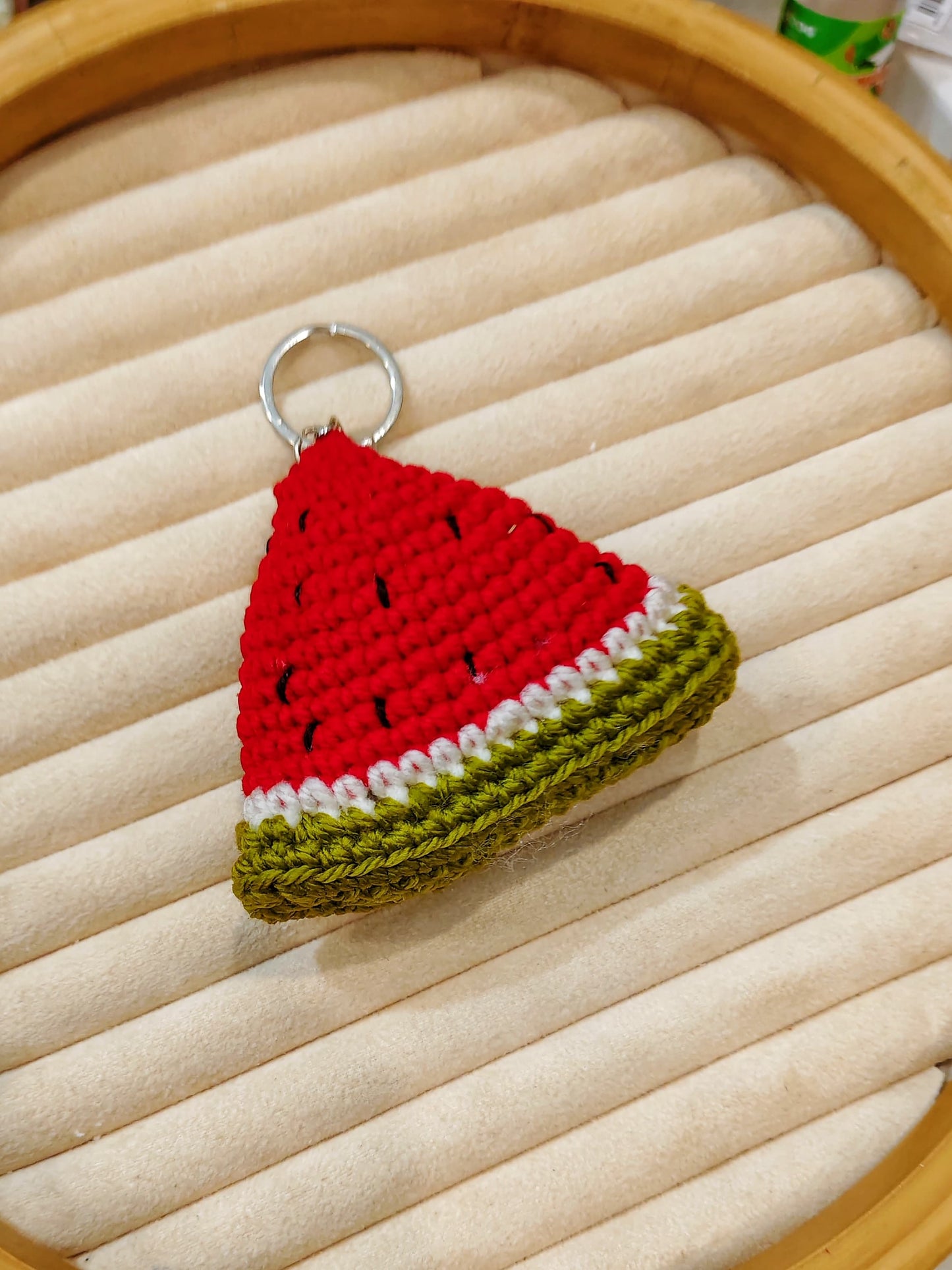 Emotional support Watermelon keychain