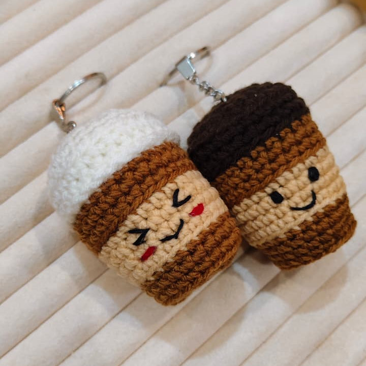 BrewBuddies™ Crochet Coffee - Keychain