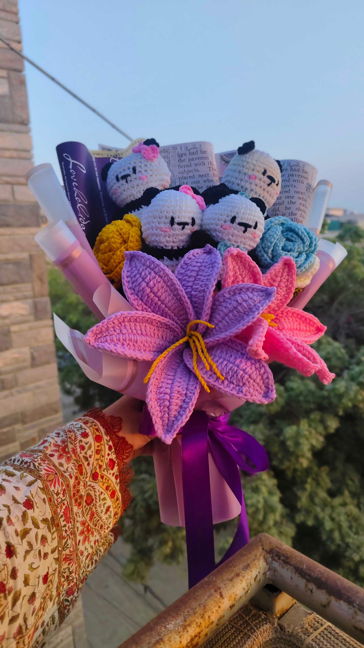 Mr & Mrs Panda Bouquet