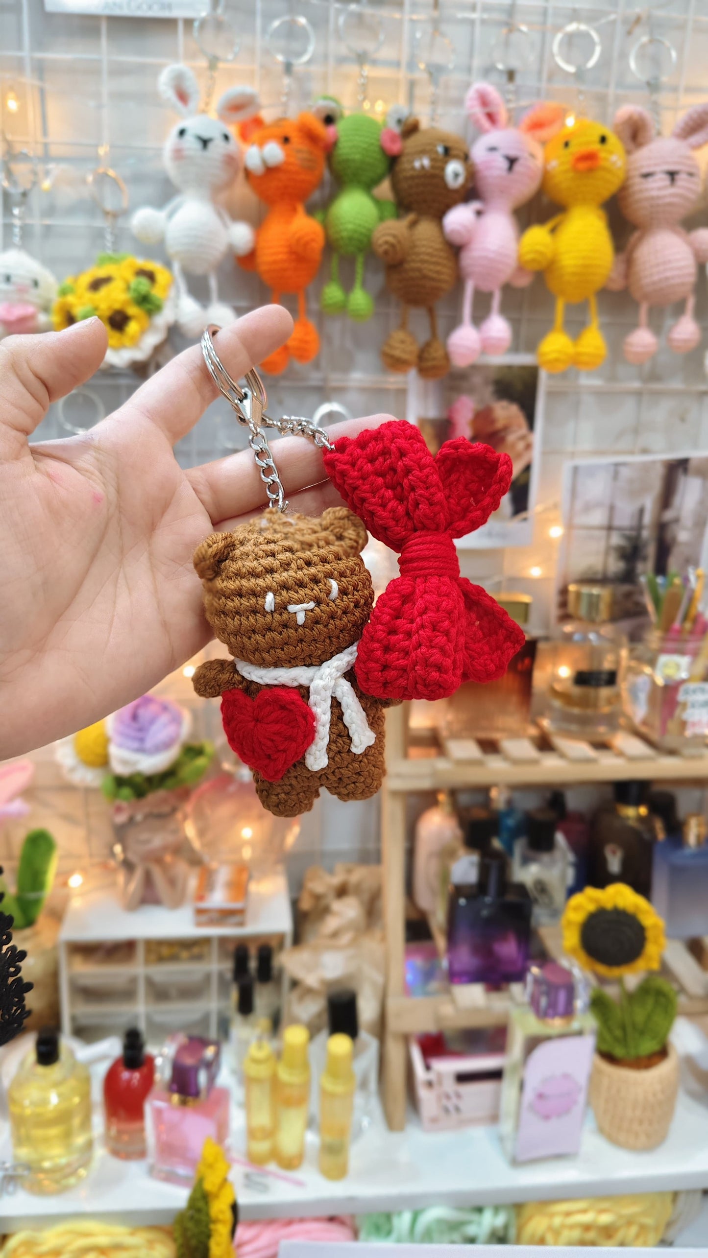 Teddy with Heart - Keychain