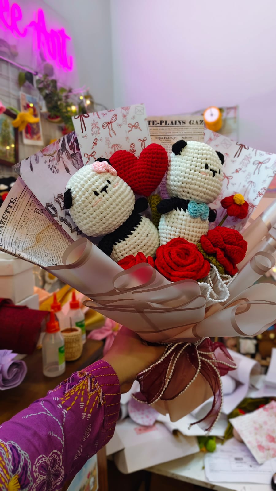 Mr & Mrs Panda Bouquet