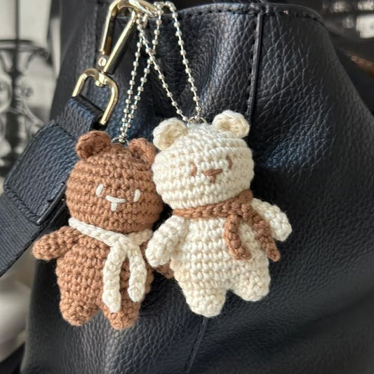 teddy keychain both