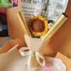 Sunflower with lily of valley bouquet