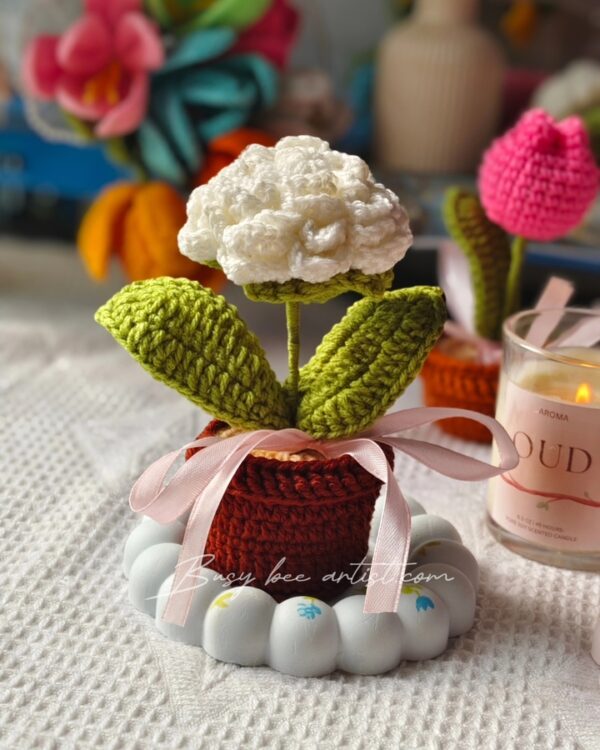 Arabian Jasmine Flower Pot - Handcrafted