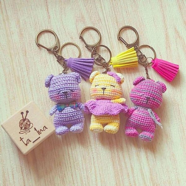 Pookie Teddy Keychain - Custom